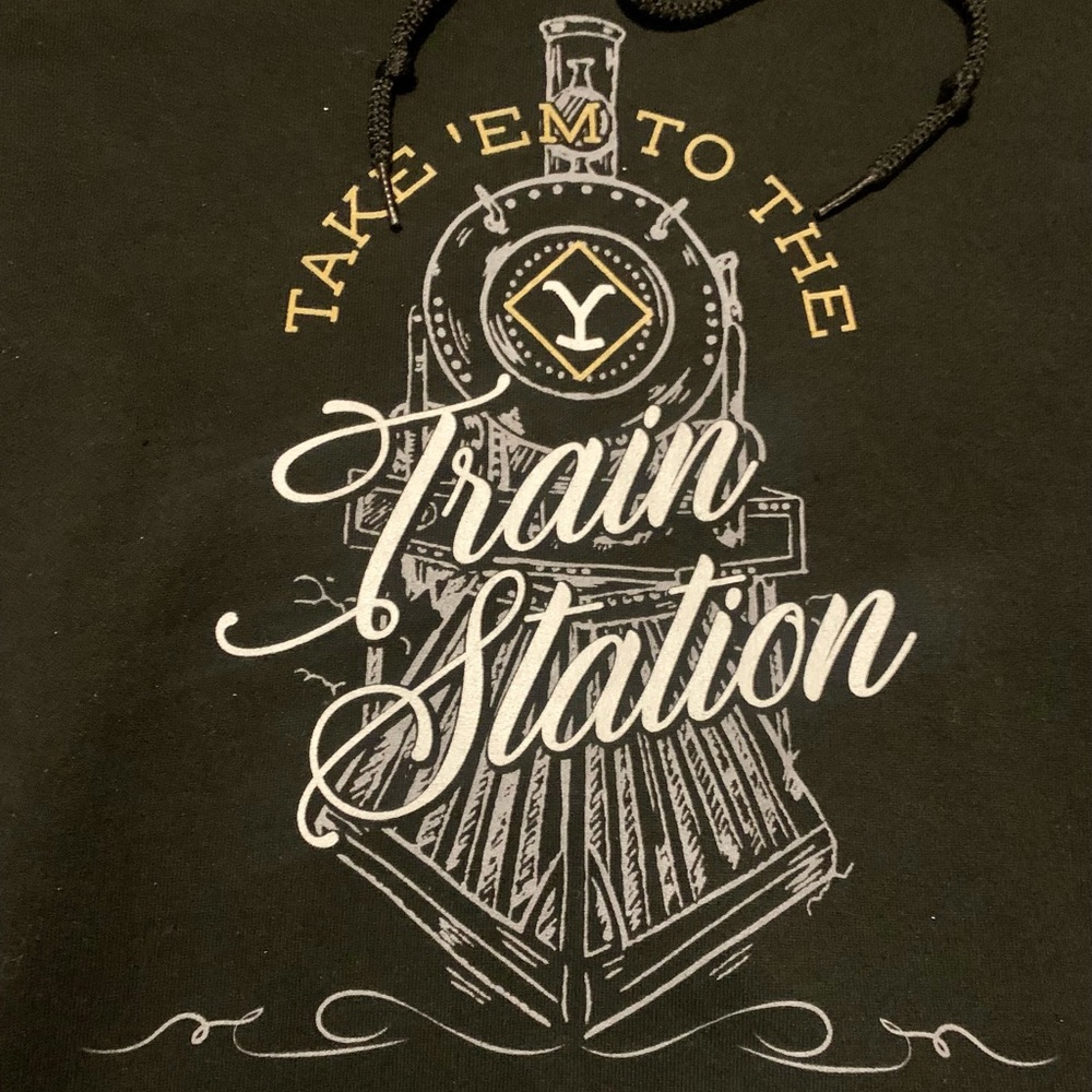 Yellowstone Take 'Em To The Train Station Hoodie - Picture 3 of 3